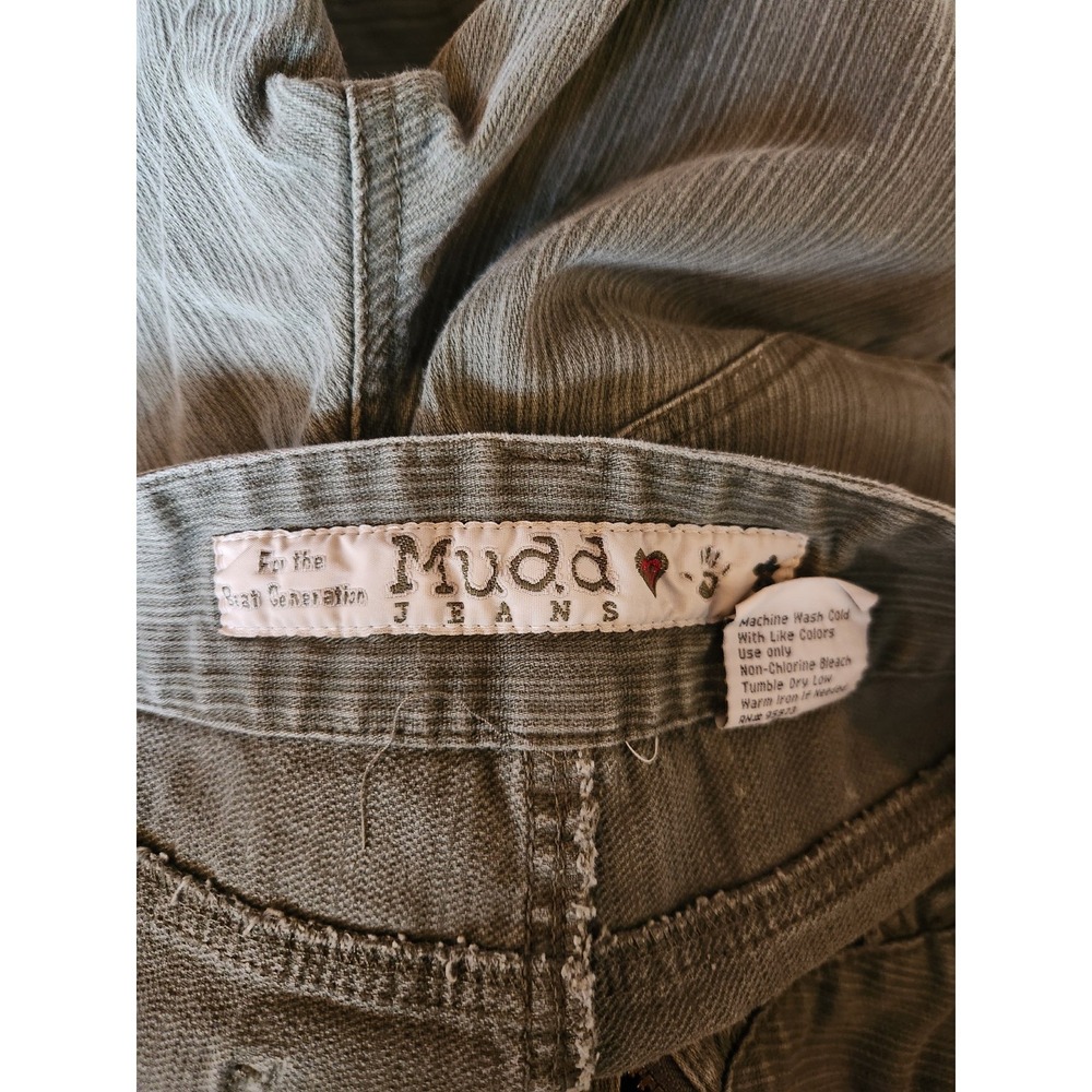 Y2K Green Mudd Low Rise Flares - Picture 4 of 6